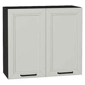 Шкаф верхний с 2-мя дверцами Нео Grey Silk/Graphite 716*800*320