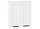 Шкаф верхний с 2-мя дверцами Нео White Silk/Белый 716*600*320
