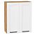 Шкаф верхний с 2-мя дверцами Нео White Silk/Дуб Вотан 716*600*320