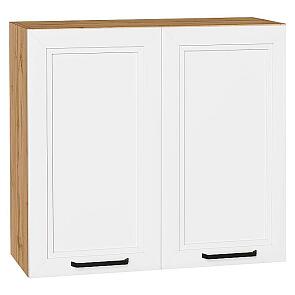 Шкаф верхний с 2-мя дверцами Нео White Silk/Дуб Вотан 716*800*320