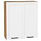 Шкаф верхний с 2-мя дверцами Нео White Silk/Дуб Вотан 920*800*320