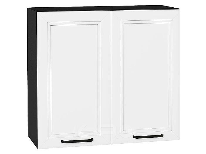 Шкаф верхний с 2-мя дверцами Нео White Silk/Graphite 716*800*320