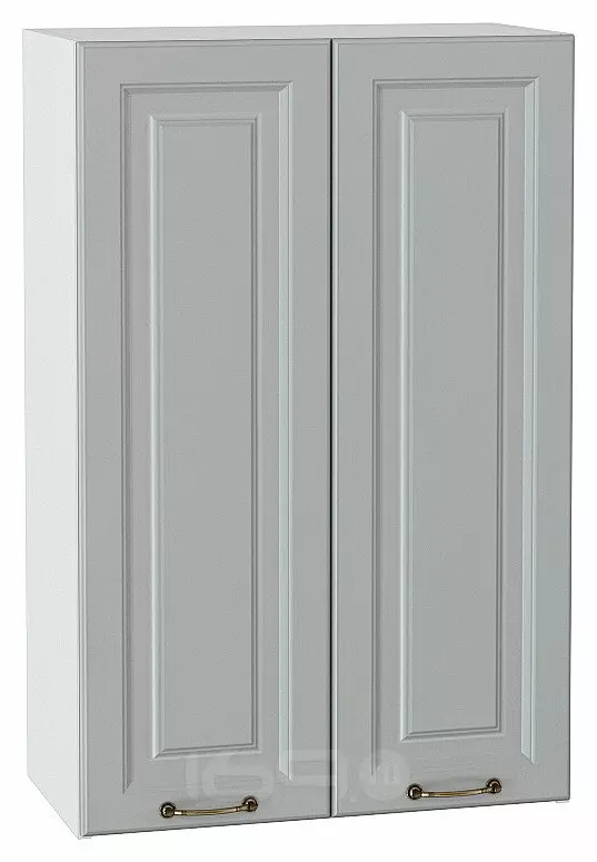Шкаф верхний с 2-мя дверцами Ницца Графит/Белый 920*600*318