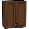 Шкаф верхний с 2-мя дверцами Шале В 600 Brown Oak-Венге