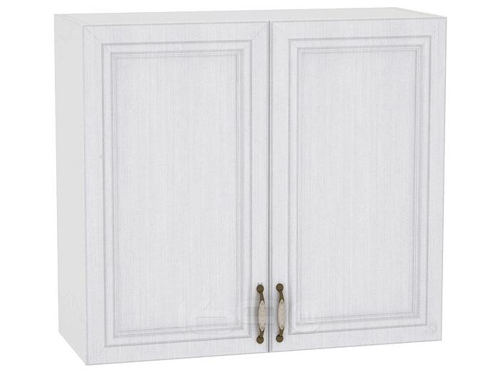 Шкаф верхний с 2-мя дверцами Шале В 800 Milk Oak-Белый