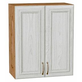 Шкаф верхний с 2-мя дверцами Шале White Dreamline Дуб Вотан 716*600*320