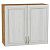 Шкаф верхний с 2-мя дверцами Шале White Dreamline Дуб Вотан 716*800*320