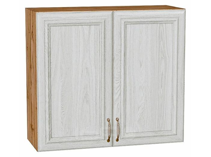 Шкаф верхний с 2-мя дверцами Шале White Dreamline Дуб Вотан 716*800*320