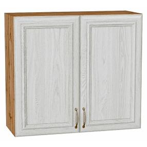 Шкаф верхний с 2-мя дверцами Шале White Dreamline Дуб Вотан 716*800*320