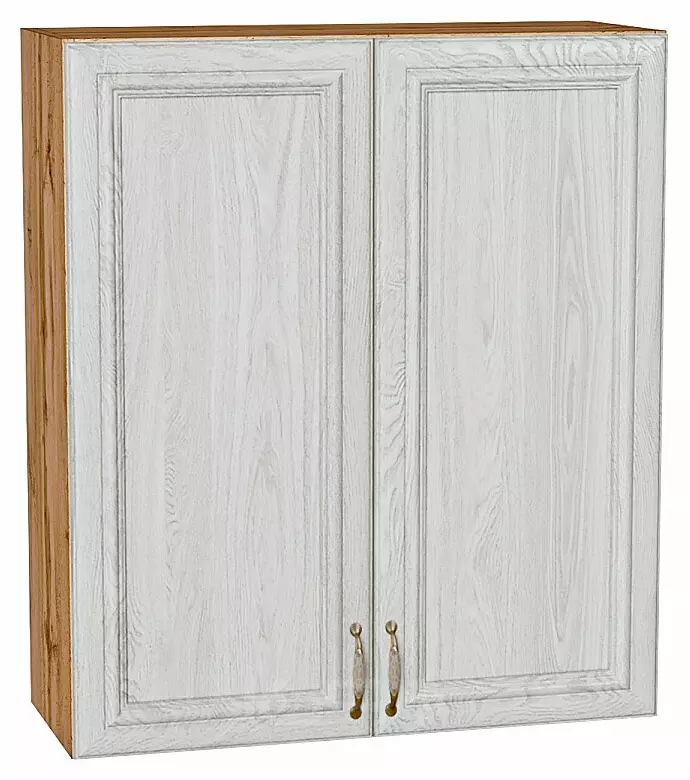 Шкаф верхний с 2-мя дверцами Шале White Dreamline Дуб Вотан 920*800*302