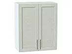 Шкаф верхний с 2-мя дверцами Сканди Cappuccino Softwood Белый 716*600*320