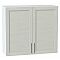 Шкаф верхний с 2-мя дверцами Сканди Cappuccino Softwood Белый 716*800*318