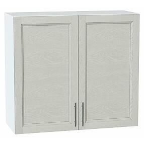 Шкаф верхний с 2-мя дверцами Сканди Cappuccino Softwood Белый 716*800*318
