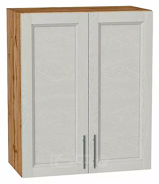 Шкаф верхний с 2-мя дверцами Сканди Cappuccino Softwood Дуб Вотан 716*600*320