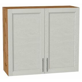 Шкаф верхний с 2-мя дверцами Сканди Cappuccino Softwood Дуб Вотан 716*800*318