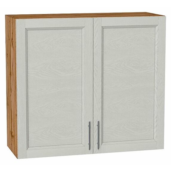 Шкаф верхний с 2-мя дверцами Сканди Cappuccino Softwood Дуб Вотан 716*800*318