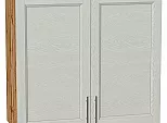 Шкаф верхний с 2-мя дверцами Сканди Cappuccino Softwood Дуб Вотан 716*800*318