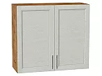 Шкаф верхний с 2-мя дверцами Сканди Cappuccino Softwood Дуб Вотан 716*800*318