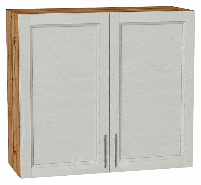 Шкаф верхний с 2-мя дверцами Сканди Cappuccino Softwood Дуб Вотан 716*800*318