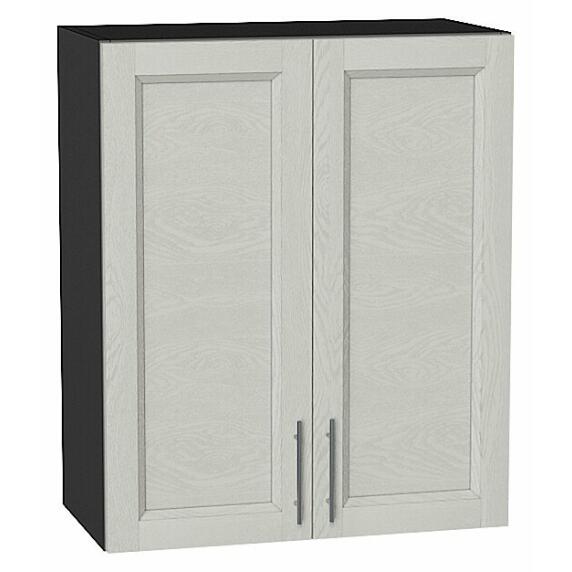Шкаф верхний с 2-мя дверцами Сканди Cappuccino Softwood Graphite 716*600*320