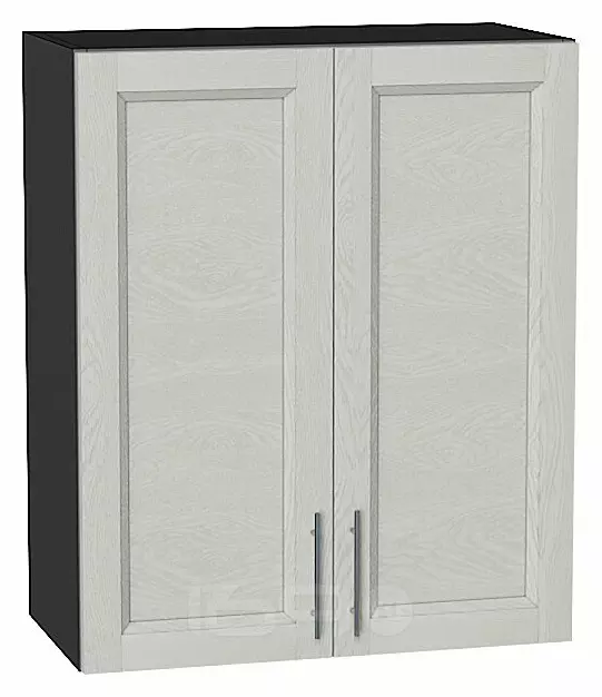 Шкаф верхний с 2-мя дверцами Сканди Cappuccino Softwood Graphite 716*600*320