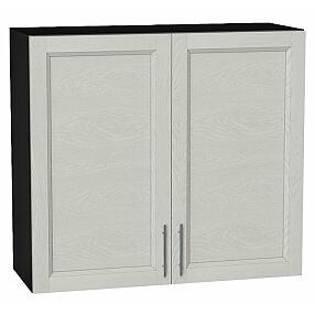 Шкаф верхний с 2-мя дверцами Сканди Cappuccino Softwood Graphite 716*800*318
