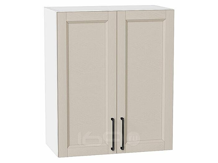 Шкаф верхний с 2-мя дверцами Сканди Cream Silkwood/Белый 716*600*320