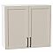 Шкаф верхний с 2-мя дверцами Сканди Cream Silkwood/Белый 716*800*318