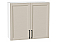 Шкаф верхний с 2-мя дверцами Сканди Cream Silkwood/Белый 716*800*318