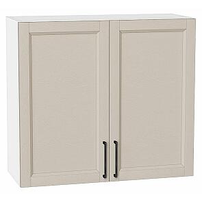 Шкаф верхний с 2-мя дверцами Сканди Cream Silkwood/Белый 716*800*318