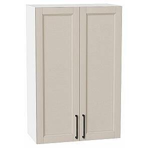 Шкаф верхний с 2-мя дверцами Сканди Cream Silkwood/Белый 920*600*320