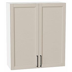 Шкаф верхний с 2-мя дверцами Сканди Cream Silkwood/Белый 920*800*320