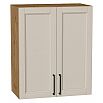 Шкаф верхний с 2-мя дверцами Сканди Cream Silkwood/Дуб Вотан 716*600*320