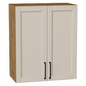 Шкаф верхний с 2-мя дверцами Сканди Cream Silkwood/Дуб Вотан 716*600*320