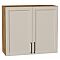 Шкаф верхний с 2-мя дверцами Сканди Cream Silkwood/Дуб Вотан 716*800*318