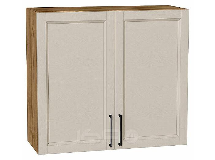 Шкаф верхний с 2-мя дверцами Сканди Cream Silkwood/Дуб Вотан 716*800*318