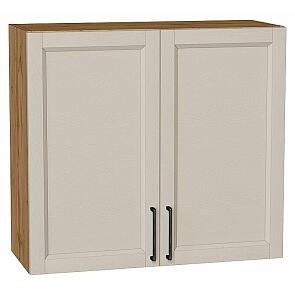 Шкаф верхний с 2-мя дверцами Сканди Cream Silkwood/Дуб Вотан 716*800*318