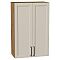 Шкаф верхний с 2-мя дверцами Сканди Cream Silkwood/Дуб Вотан 920*600*320