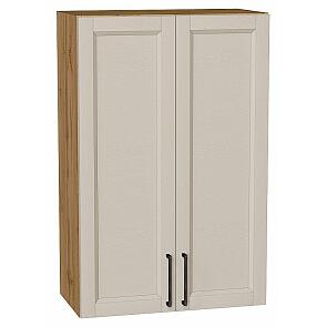 Шкаф верхний с 2-мя дверцами Сканди Cream Silkwood/Дуб Вотан 920*600*320