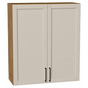Шкаф верхний с 2-мя дверцами Сканди Cream Silkwood/Дуб Вотан 920*800*320