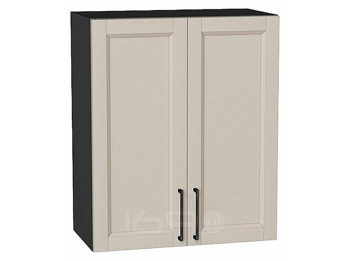 Шкаф верхний с 2-мя дверцами Сканди Cream Silkwood/Graphite 716*600*320