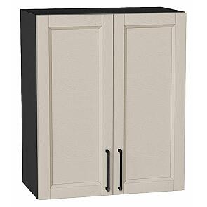 Шкаф верхний с 2-мя дверцами Сканди Cream Silkwood/Graphite 716*600*320