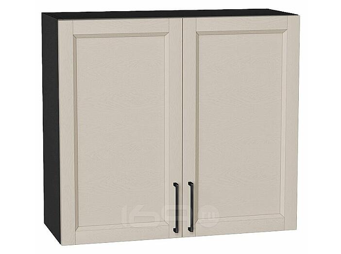 Шкаф верхний с 2-мя дверцами Сканди Cream Silkwood/Graphite 716*800*318