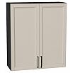 Шкаф верхний с 2-мя дверцами Сканди Cream Silkwood/Graphite 920*800*320