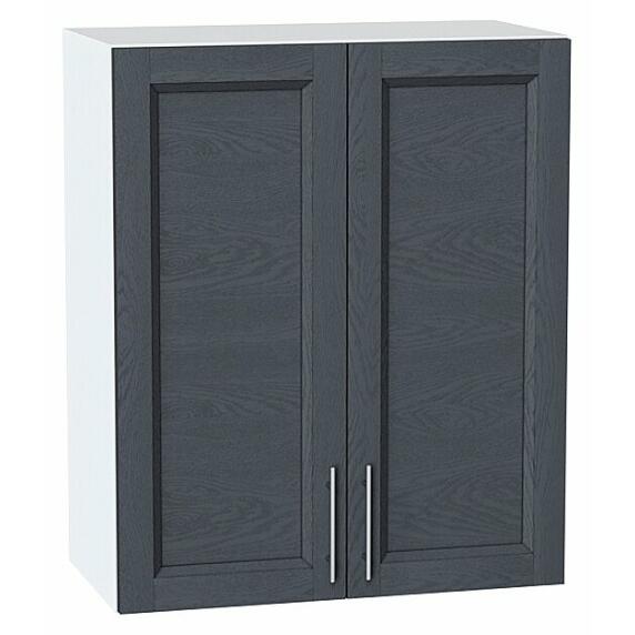 Шкаф верхний с 2-мя дверцами Сканди Graphite Softwood Белый 716*600*320