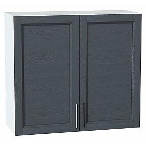 Шкаф верхний с 2-мя дверцами Сканди Graphite Softwood Белый 716*800*318