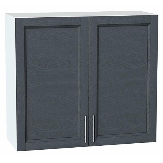 Шкаф верхний с 2-мя дверцами Сканди Graphite Softwood Белый 716*800*318