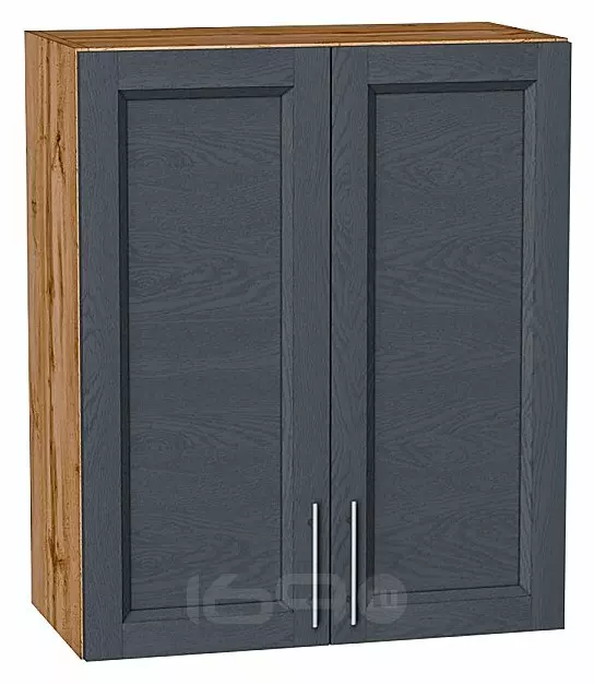 Шкаф верхний с 2-мя дверцами Сканди Graphite Softwood Дуб Вотан 716*600*320