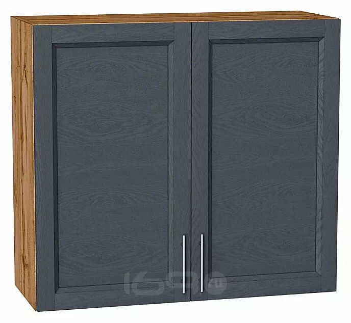 Шкаф верхний с 2-мя дверцами Сканди Graphite Softwood Дуб Вотан 716*800*318