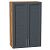 Шкаф верхний с 2-мя дверцами Сканди Graphite Softwood Дуб Вотан 920*600*320